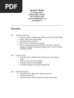 Education Resume