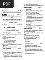 Managerial Economics: MBA (Sem. Ist) Pre University Examination, 2014-15