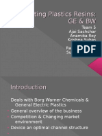 Marketing Plastics Resins: GE & BW