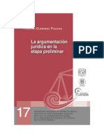 Argumentacion Juridica en La Etapa Preliminar, Mexico PDF