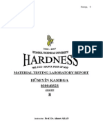 Hardness Experiment Report