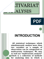 Analysis Analysis: Multivariat E Multivariat E