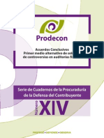 XIV - Acuerdos Conclusivos Primer Medio Alternativo de Solución de Controversias en Auditorías Fiscales