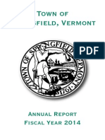 Annual Town Report of Springfield, Vermont - 2014