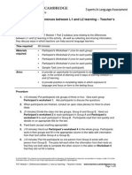 TKT Module 1 Differences Between l1 and l2 Learning PDF