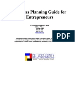 Business Planning Guide For Entrepreneurs: UNI Regional Business Center