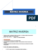 Matriz Inversa Determinantes