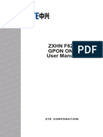 ZXHN F620 PON ONT User Manual