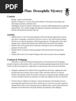 Drosophila Mystery Lab - Lesson Plan