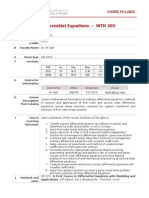 MTH 205 Spring 2015 Syllabus