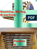 Ch-6 Reaming, Boring, Broaching