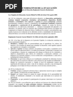 Aspectos Legales y Normativos de La Evaluación