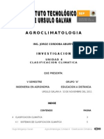 Clasificación Climatica