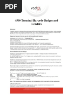 4500 Terminal Barcode Badges and Readers