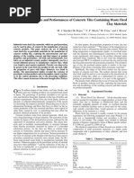 Properties and Performances of Concrete Tiles Containing Waste Fired