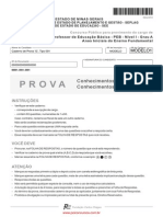 Prova Do Concurso para Professor Dos Anos Iniciais - See MG 2012