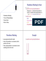 Applications of Stack Applications of Stack Parentheses Matching by Stack Parentheses Matching by Stack