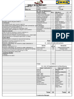 Daily Site Report Format