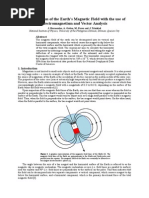 Determination of The Earth's Magnetic Field With The Use of Electromagnetism and Vector Analysis