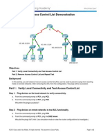 9.1.1.6 Packet Tracer - ACL Demonstration Instructions