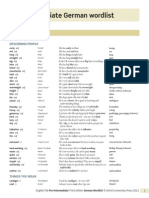 EF Pre English German Wordlist