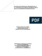 Procesos de Tratamiento de Aguas Residuales de La Industria Textil