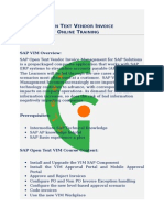 SAP Open Text Vendor Invoice Managemet Online Training