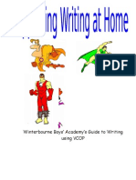 Supporting Writing at Home Vcop