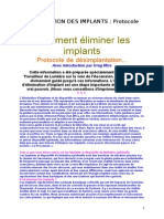 L'elimination Des Implants (Protocole)