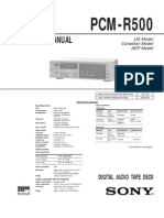 PCM-R500 Manual de Serviço
