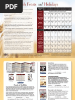 Feasts of The Bible - Chart