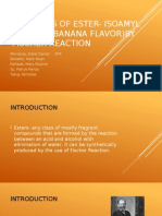 Banana Synthesis of Ester