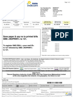 Save Paper & Say No To Printed Bills SMS To 121