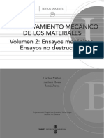 Comportamiento Mecánico de Los Materiales. Ensayos No Destructivos