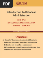 Introduction To Database Administrator