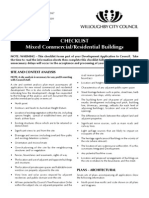 Checklist Mixed Commercial/Residential Buildings: Site and Context Analysis