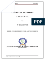 Computer Networks Lab Manual: V Semester