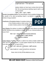 Precipitation Titration