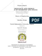 Performance and Design Analysis of Domestic LPG Stove