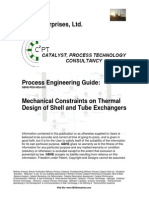 Mechanical Constraints On Thermal Design of Shell and Tube Exchangers