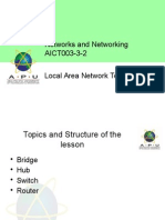 Networks and Networking AICT003-3-2 Local Area Network Technologies