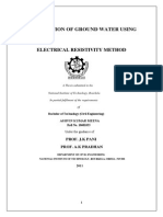 Exploration of Ground Water Using: Electrical Resistivity Method