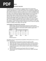 Sensitivity Analysis: Meaning of Sensitivity Anlysis