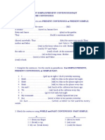 Revision Test 1 Eso Present Continuous-Past Continuous and Future Continuous