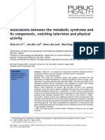 Associations Between The MetAssociations Between The Metabolic Syndrome Abolic Syndrome and