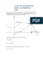 Aplicación de Las Ecuaciones Diferenciales A Problemas Geométricos