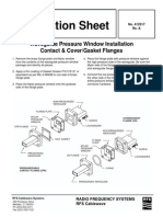 Instruction Sheet: Waveguide Pressure Window Installation Contact & Cover/Gasket Flanges