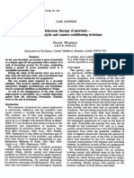 Psoriasis-Hypnoanalytic Counter-Conditioning: Behaviour Therapy of A and Technique David Waxman