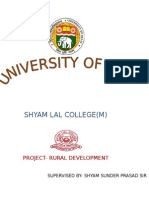 Shyam Lal College (M) : Project-Rural Development