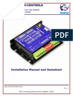 Rhino Motion Controls: RMCS-1102 v2.0 Micro-Stepping Motor Driver With ENABLE (Max. 50Vdc and 5A Per Phase)